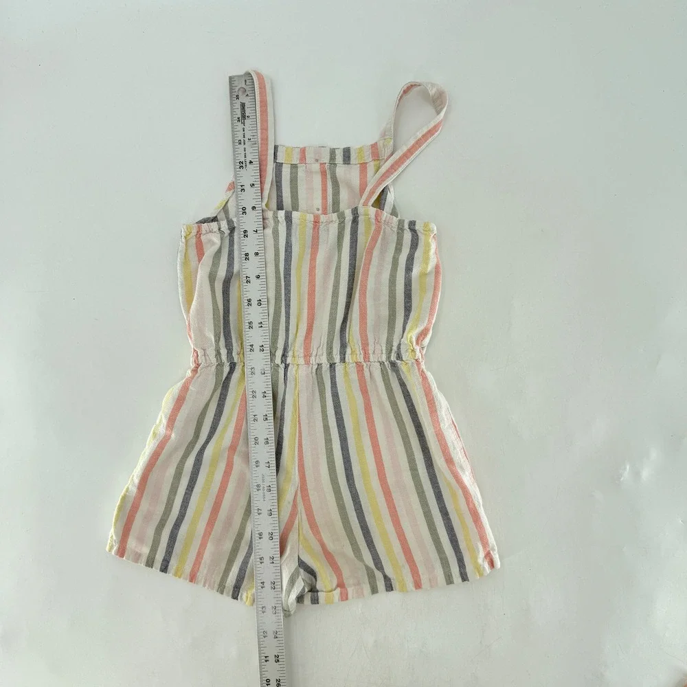 Old Navy Kids‎ Girls Striped Tie Front Romper Jumpsuit Size 8